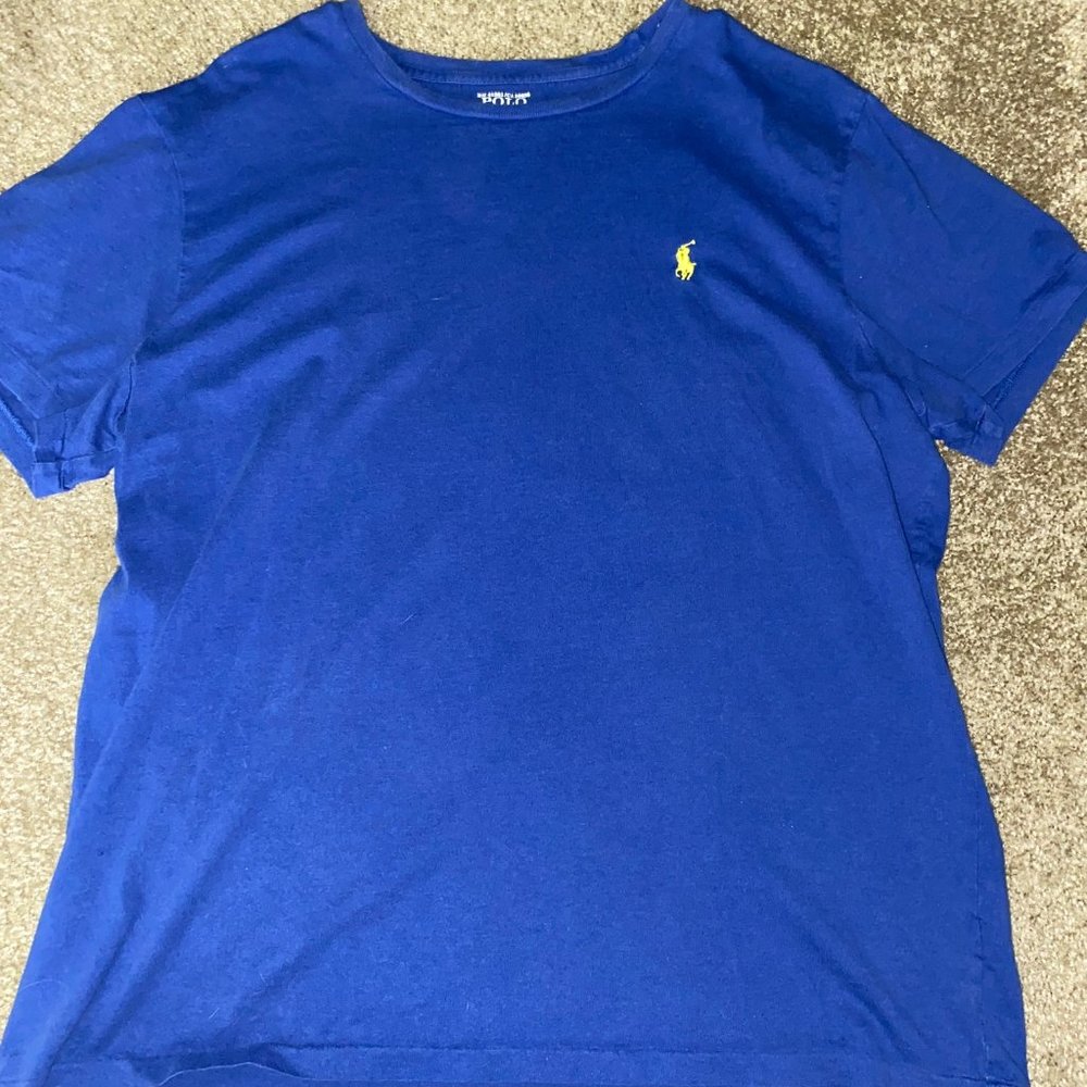 ralph lauren mens tee large yellow pony